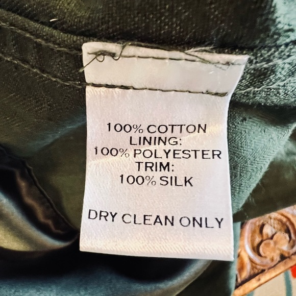 Harvey Faircloth Barneys NY Boho Military Jacket Size Small 100% Cotton - Picture 15 of 15